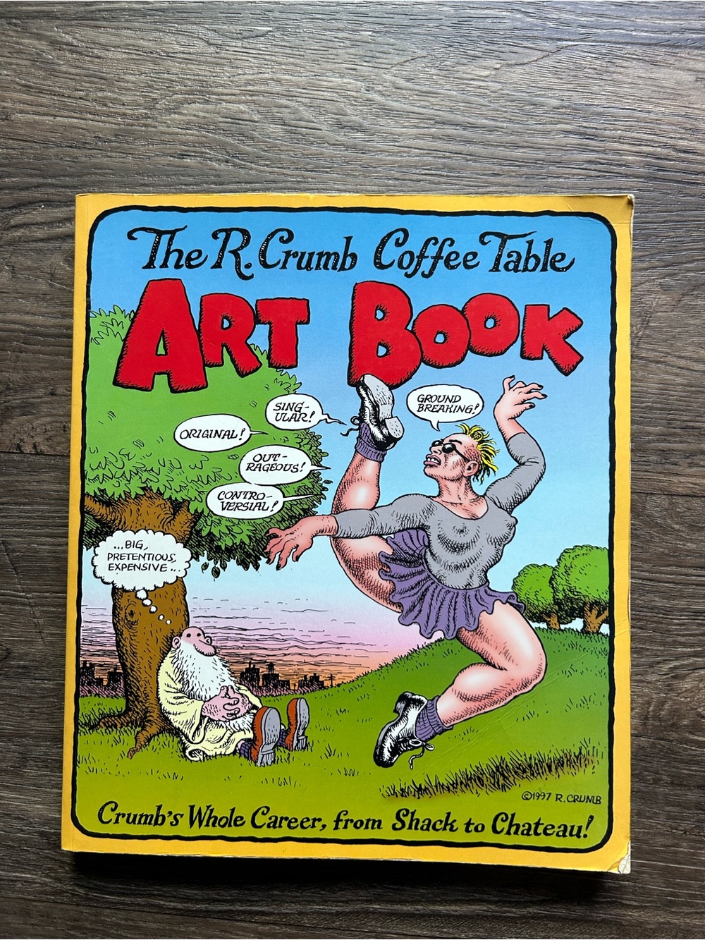 R. Crumb Coffee Table Art Book - Bright Yellow/Blue Cover